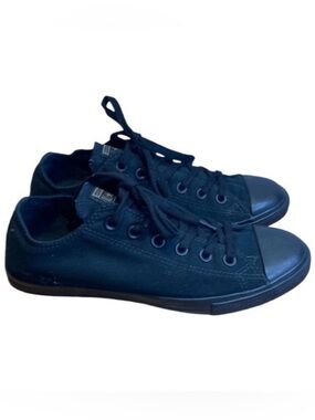 Converse Chuck Taylor’s Low Rise Classic Black Canvas Sneakers Shoes Size 8.5